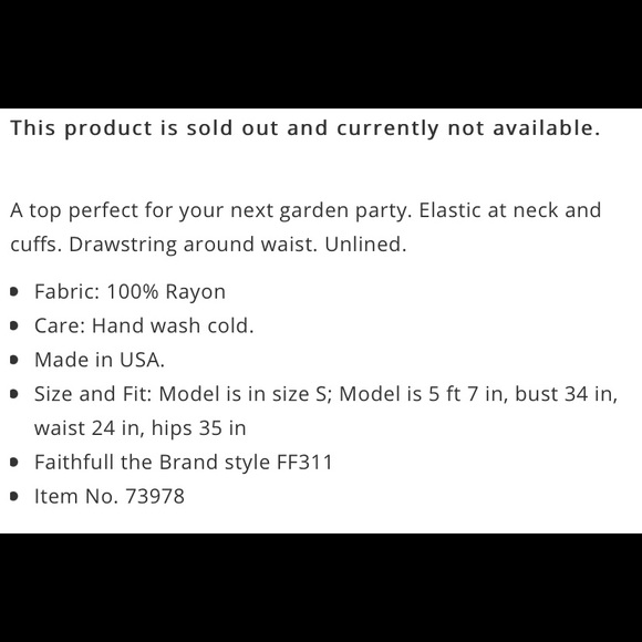 Faithfull the Brand Top - Picture 6 of 6